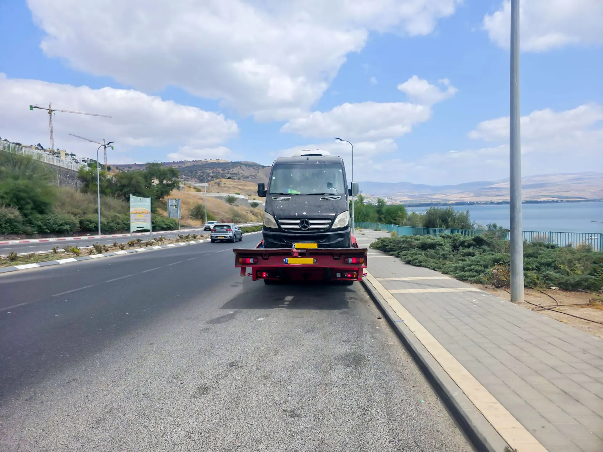 שירות גרירה באזור הכנרת